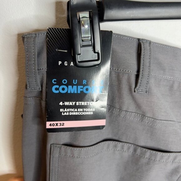 PGA Tour 5 Pocket Horizon Golf Pant, Grey, 40W 32L Mens - Picture 8 of 9